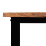 Console Table with Live Edge 110x35x80 cm Solid Wood Acacia - Low Angle