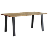 Dining Table 150x90x75 cm Solid Wood Acacia - Front View
