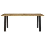 Dining Table 200x90x75 cm Solid Wood Acacia