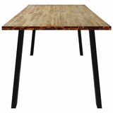 Dining Table 200x90x75 cm Solid Wood Acacia - 45-Degree Angle