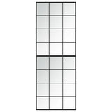 Wall Mirrors 2 pcs Black 80x60 cm Metal - Side View