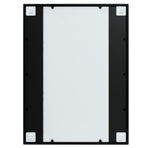 Wall Mirrors 2 pcs Black 80x60 cm Metal