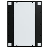 Wall Mirrors 2 pcs Black 80x60 cm Metal - Rear View