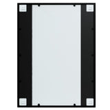 Wall Mirrors 3 pcs Black 80x60 cm Metal