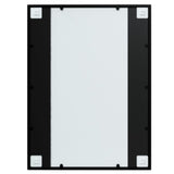 Wall Mirrors 3 pcs Black 80x60 cm Metal - 45-Degree Angle