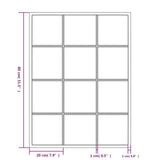 Wall Mirrors 3 pcs Black 80x60 cm Metal