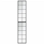 Wall Mirrors 2 pcs Black 100x40 cm Metal