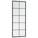 Wall Mirrors 2 pcs Black 100x40 cm Metal