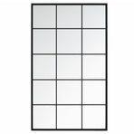 Wall Mirrors 2 pcs Black 100x60 cm Metal