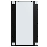 Wall Mirrors 3 pcs Black 100x60 cm Metal - 45-Degree Angle
