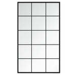 Wall Mirrors 4 pcs Black 100x60 cm Metal