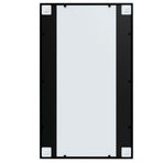 Wall Mirrors 4 pcs Black 100x60 cm Metal
