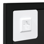 Wall Mirrors 6 pcs Black 100x60 cm Metal