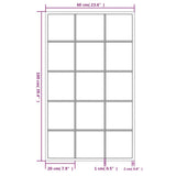 Wall Mirrors 6 pcs Black 100x60 cm Metal