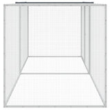 Chicken Cage with Roof Anthracite 203x98x90 cm Galvanised Steel - Top-Down View