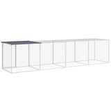 Chicken Cage with Roof Anthracite 403x98x90 cm Galvanised Steel