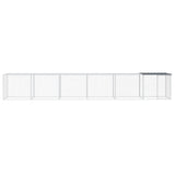 Chicken Cage with Roof Anthracite 603x98x90 cm Galvanised Steel