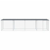 Chicken Cage with Roof Anthracite 403x98x90 cm Galvanised Steel