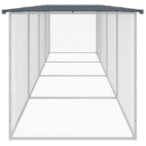 Chicken Cage with Roof Anthracite 403x98x90 cm Galvanised Steel
