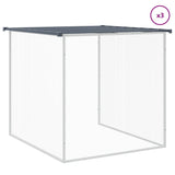 Chicken Cage with Roof Anthracite 403x98x90 cm Galvanised Steel - Close-Up Angle