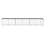 Chicken Cage with Roof Anthracite 603x98x90 cm Galvanised Steel