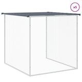 Chicken Cage with Roof Anthracite 603x98x90 cm Galvanised Steel - Close-Up Angle