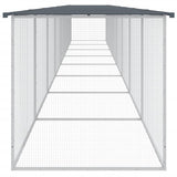 Chicken Cage with Roof Anthracite 803x98x90 cm Galvanised Steel - Top-Down View