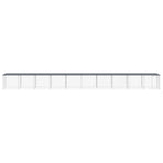 Chicken Cage with Roof Anthracite 1003x98x90cm Galvanised Steel