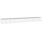 Chicken Cage with Roof Light Grey 1003x98x90cm Galvanised Steel