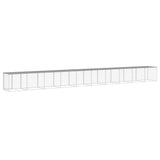 Chicken Cage with Roof Light Grey 1003x98x90 cm Galvanised Steel - 45-Degree Angle