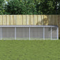 Chicken Cage with Roof Light Grey 1003x98x90cm Galvanised Steel