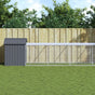 Chicken Cage with Run Anthracite 117x609x123cm Galvanised Steel