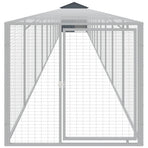 Chicken Cage with Run Anthracite 117x1221x123 cm