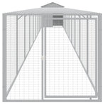 Chicken Cage with Run Light Grey 117x1017x123 cm