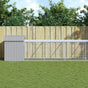 Chicken Cage with Run Light Grey 117x1017x123 cm