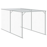 Chicken Cage with Run Anthracite 110x813x110 cm Galvanised Steel - Close-Up Angle