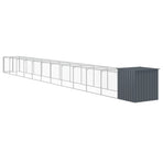 Chicken Cage with Run Anthracite 110x1221x110 cm