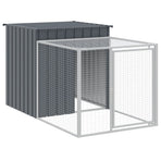 Chicken Cage with Run Anthracite 110x1221x110 cm