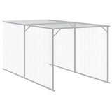 Chicken Cage with Run Anthracite 110x1221x110 cm Galvanised Steel