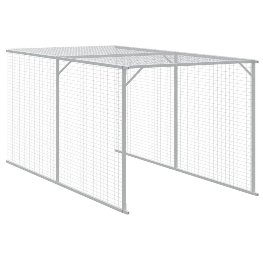 Chicken Cage with Run Anthracite 110x1221x110 cm