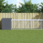 Chicken Cage with Run Anthracite 110x1221x110 cm