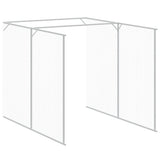 Dog House with Run Anthracite 165x1271x181 cm Galvanised Steel