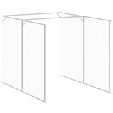 Dog House with Run Anthracite 165x1271x181 cm Galvanised Steel - Close-Up Angle