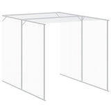 Chicken Cage with Run Light Grey 165x659x181 cm Galvanised Steel