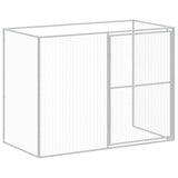 Dog House with Run Anthracite 214x457x181 cm Galvanised Steel