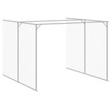 Dog House with Run Anthracite 214x1273x181 cm Galvanised Steel