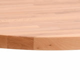 Table Top ?0x2.5 cm Round Solid Wood Beech