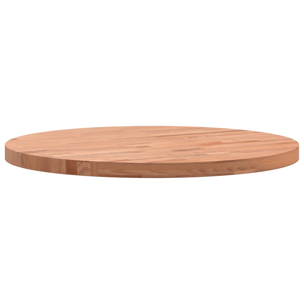 Table Top ?0x2.5 cm Round Solid Wood Beech