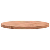 Table Top ?0x2.5 cm Round Solid Wood Beech - 45-Degree Angle