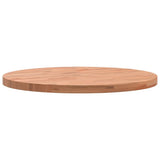Table Top ?0x2.5 cm Round Solid Wood Beech - Rear View